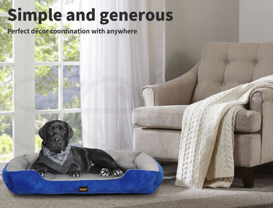 Pet Bed Dog Beds Bedding Mattress Mat Cushion Soft Pad Pads Mats M Navy