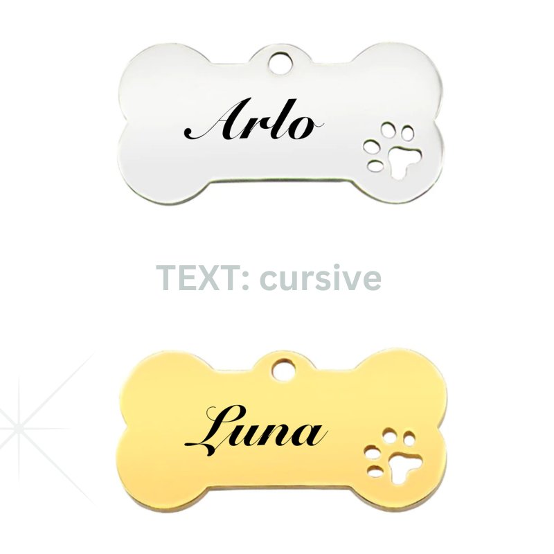 Pawzee Bone Stainless Steel Dog Tags