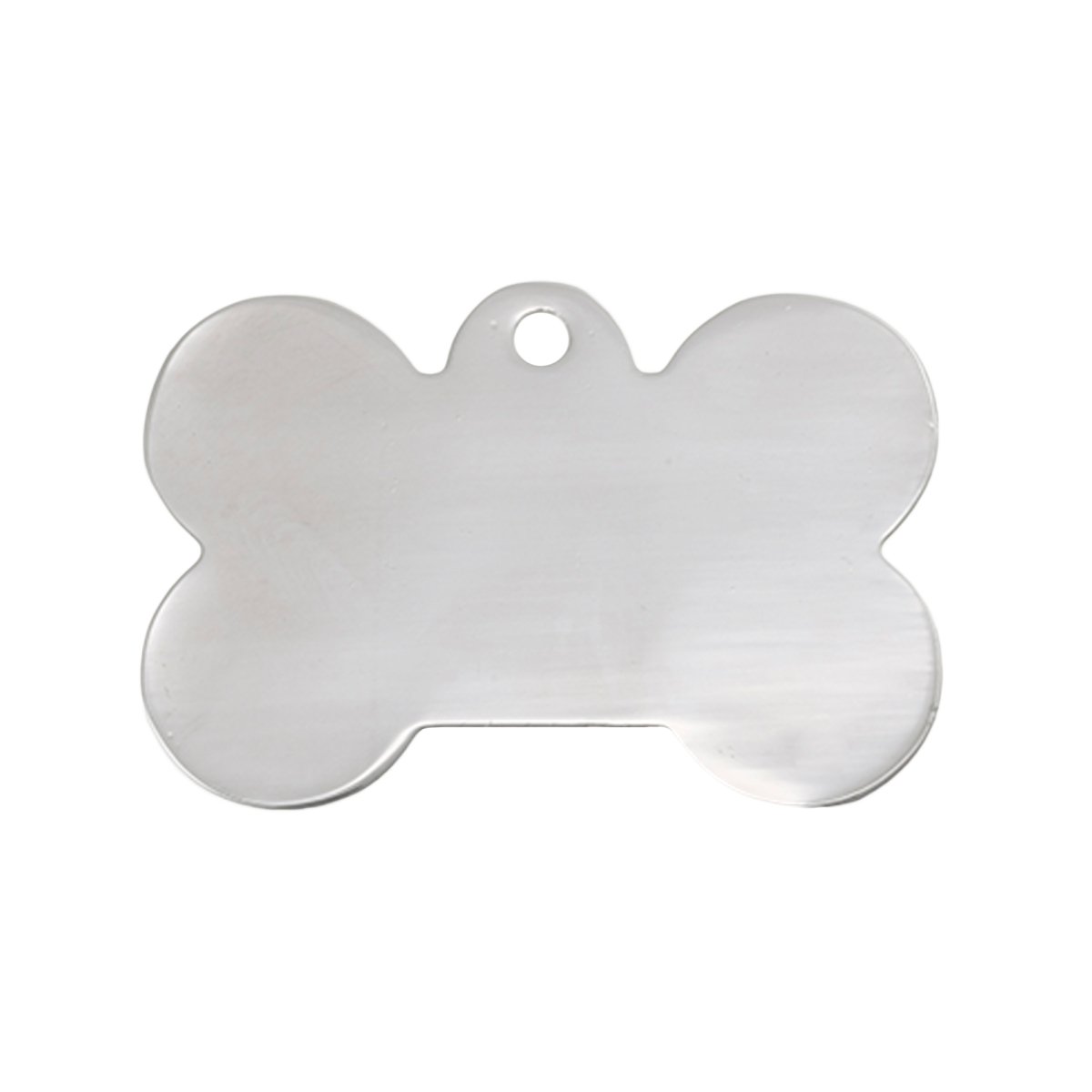Engraved Pawzee Glitter Bone Metal Dog Tag for Pets