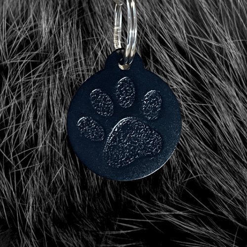 Black Pawzo Pet ID Tags