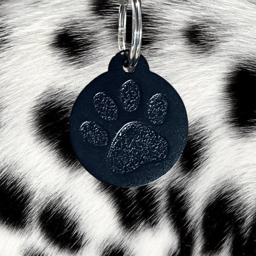 Black Pawzo Pet ID Tags