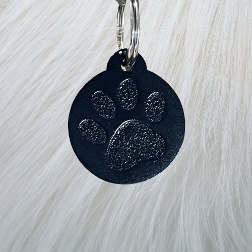 Black Pawzo Pet ID Tags