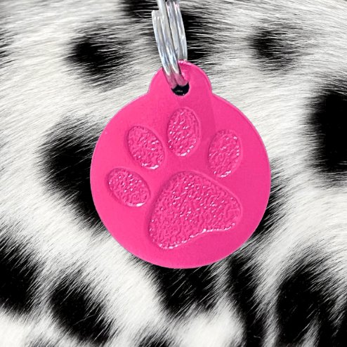 Pink Pawzo Pet ID Tags