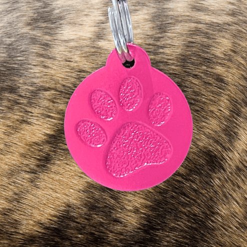 Pink Pawzo Pet ID Tags