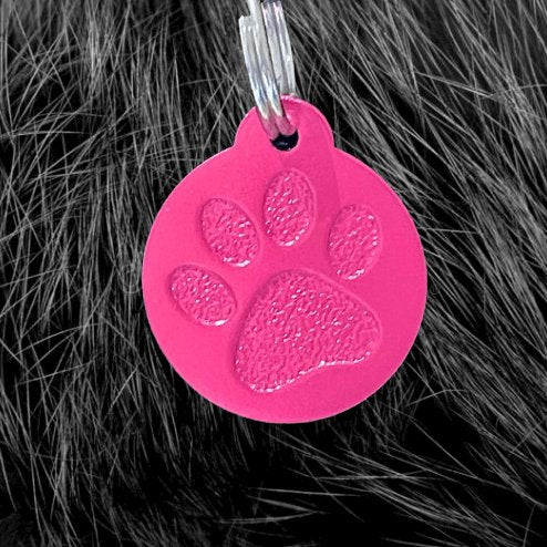 Pink Pawzo Pet ID Tags