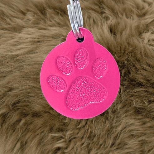 Pink Pawzo Pet ID Tags