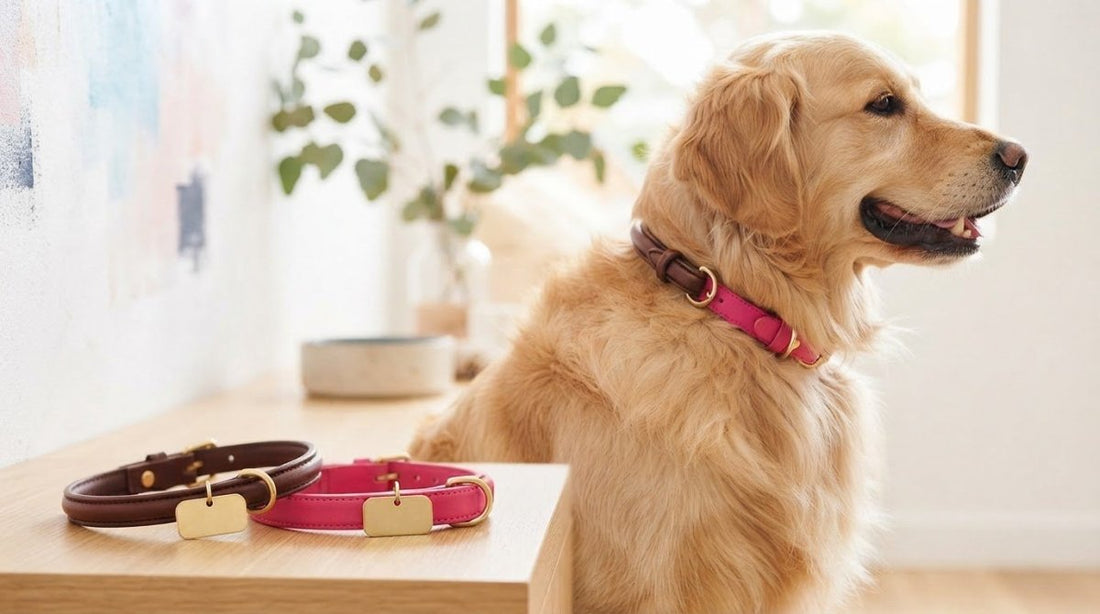 Rolled Leather Collar vs Flat Collar for Long-Haired Dogs: Which Is Better?