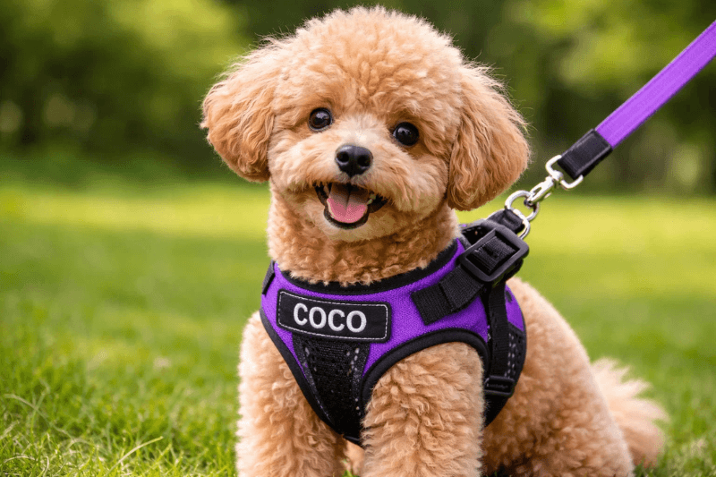 Should Your Dog’s Name Be on Their Harness? Pros, Cons & Safety Tips - Pet ID Tags