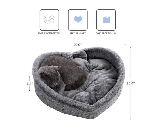 Cat Bed Warm Soft Plush Sofa Pet Cat Nesting Washable Portable