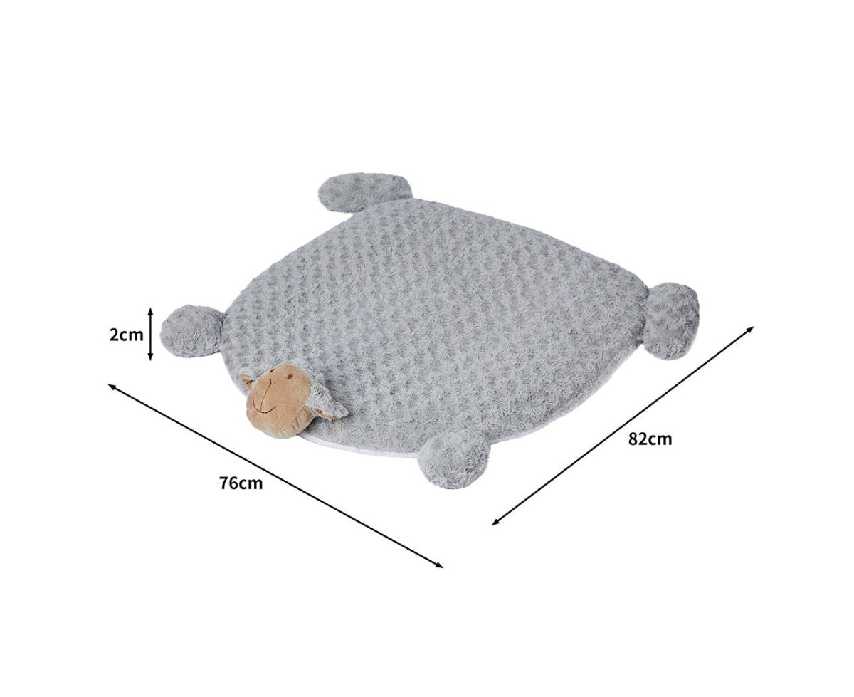 Pet Bed Cat Calming Beds Dog Squeaky Toys Cushion Puppy Kennel Mat Grey M