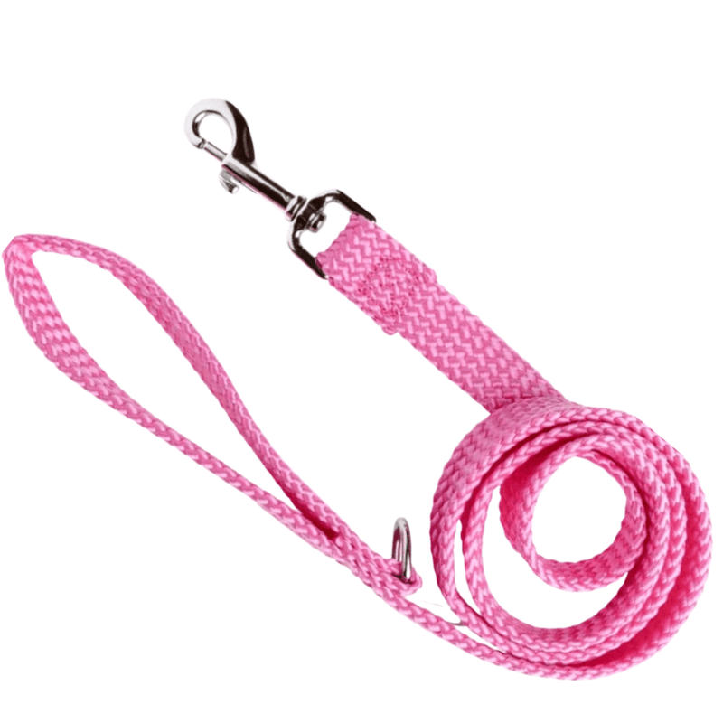 Durable Dog Lead Double Nylon - Pink