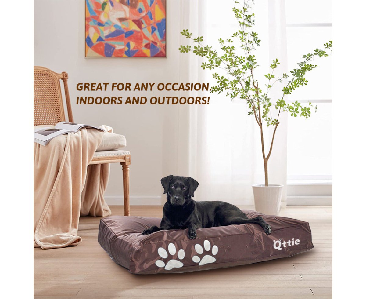70X100CM Waterproof Dog Bed Outdoor Bean Bag Soft Mats Mattress Cushion Sleeping Pet Cat Black