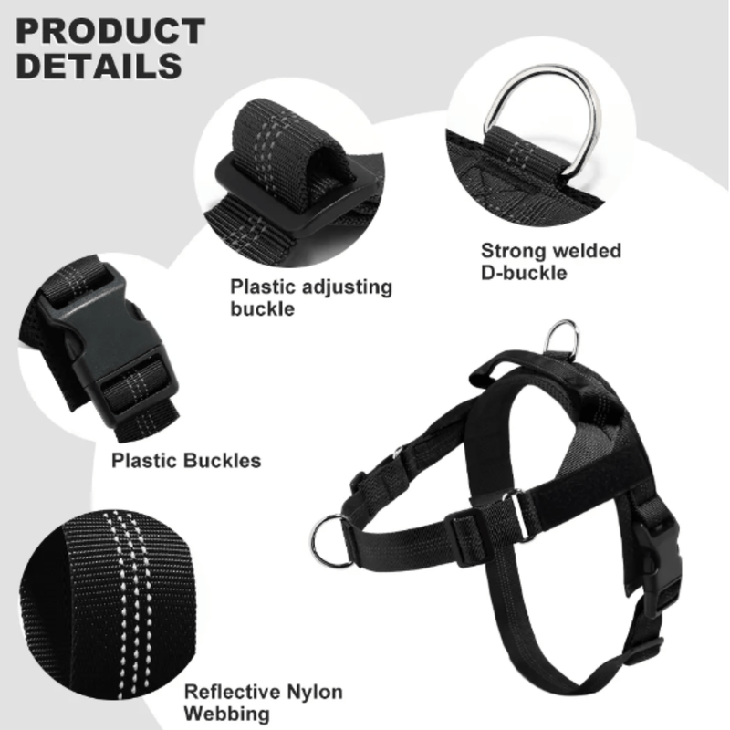Personalised Harness - Black