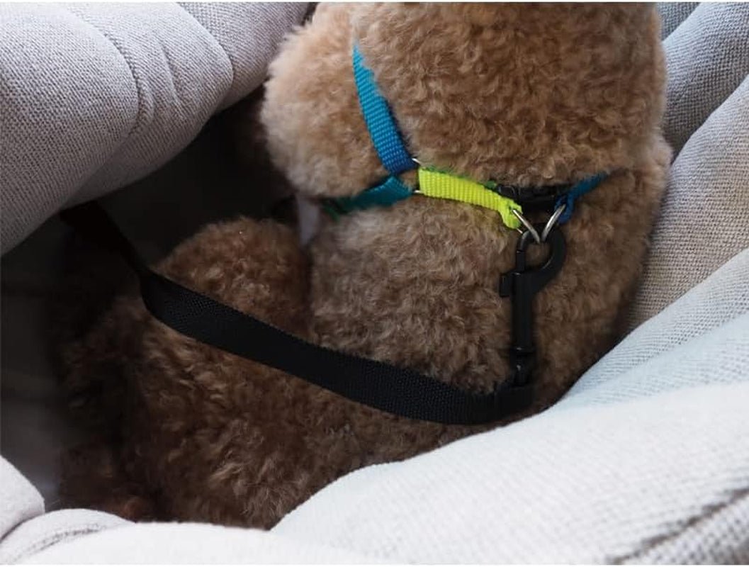 Car-Go Tote - Dual Purpose Pet Tote and Dog Car Seat - Carry Your Dog or Cat Safely with Harness Attachment - Attach the Bag to a Car Seat to Use as a Pet Carrier (Oatmeal Beige)