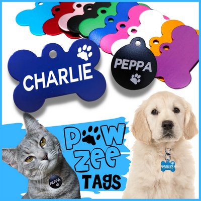 Pawzee Dog Tags for Pets