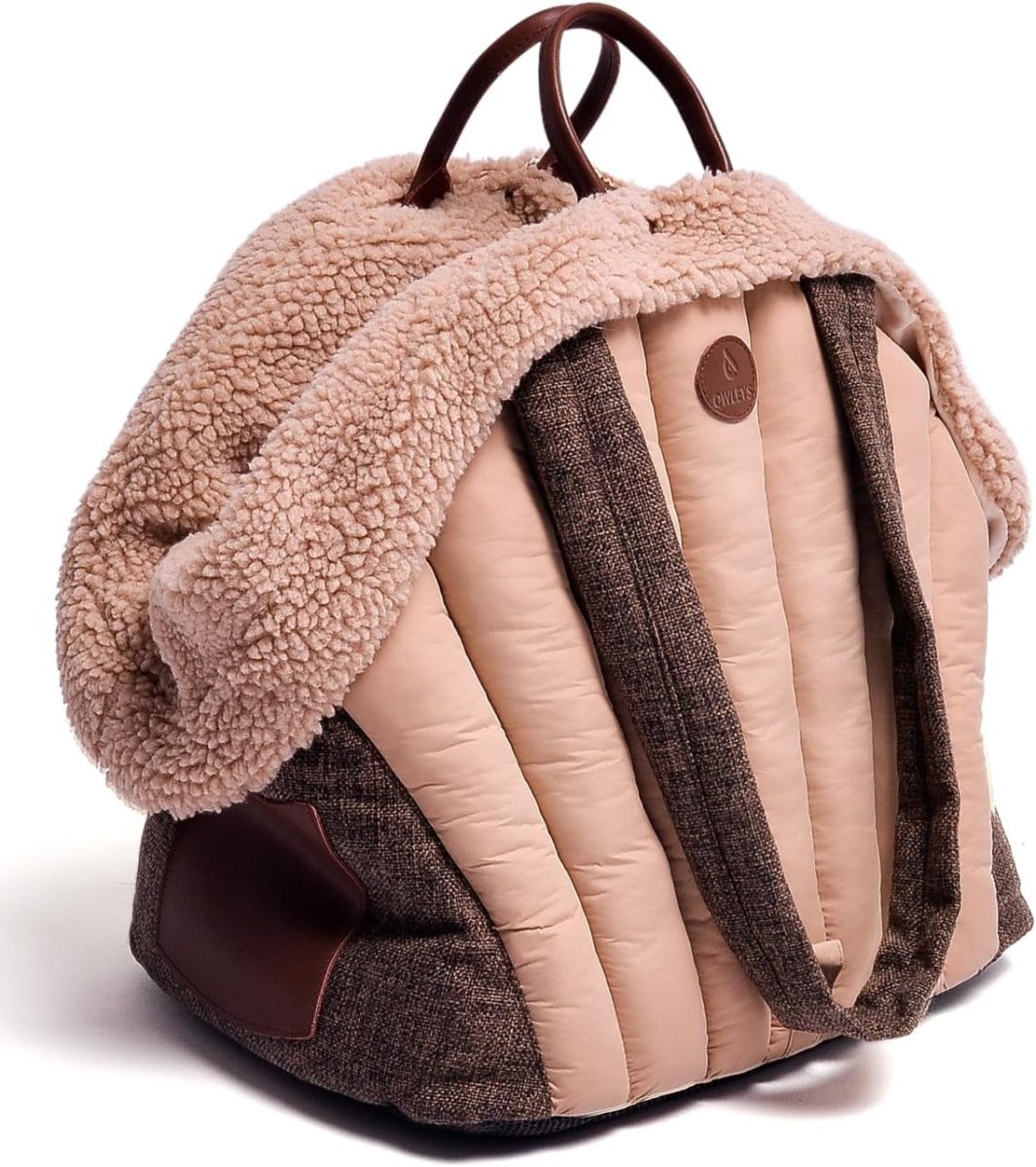 Dog Car Seat for Small Dogs & Medium Dogs, Washable Car Travel Carrier, Waterproof Portable Car Bed for Puppy, Dog Car Seat & Soft Cover, Brown