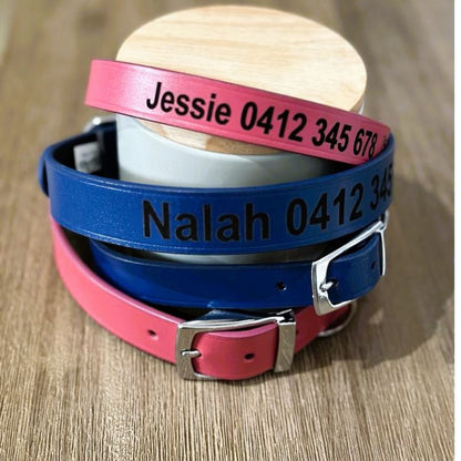 Personalised Dog Collar Classic Leather