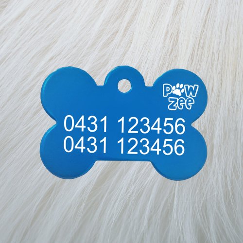 Dog Tags Pawzee Light Aluminium