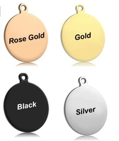 Pawzee Stainless Steel Dogs Tag Round (WSP)