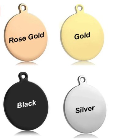 Stainless Steel Dog Tags 2 FOR $30 - ROUND