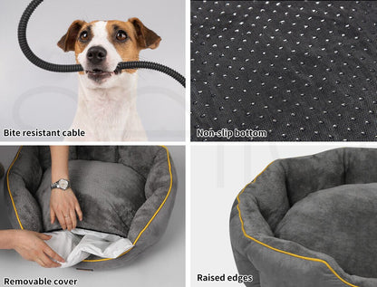 Pawz Electric Pet Heater Bed Heated Mat Cat Dog Heat Blanket Removable Cover