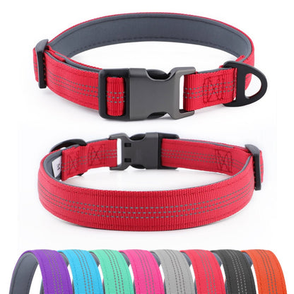 Custom Reflective Dog Collar – Personalised with Name - Pet ID Tags