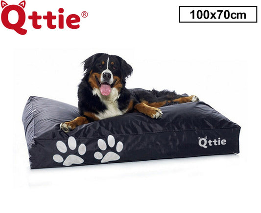 70X100CM Waterproof Dog Bed Outdoor Bean Bag Soft Mats Mattress Cushion Sleeping Pet Cat Black