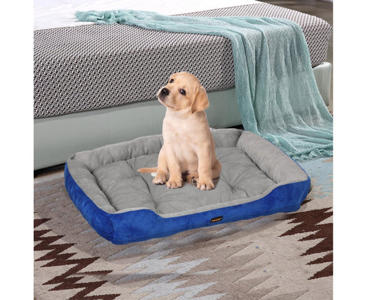 Pet Bed Dog Beds Bedding Mattress Mat Cushion Soft Pad Pads Mats M Navy
