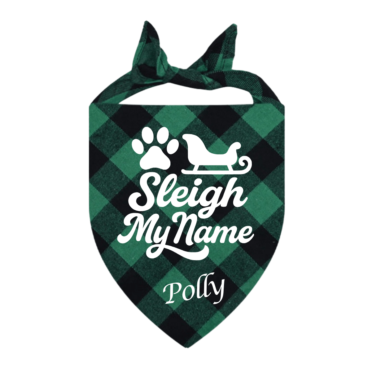 Personalised Christmas Dog Bandana - Pet ID Tags