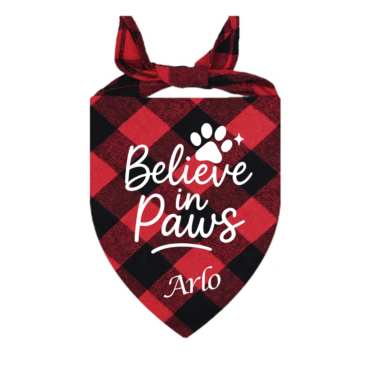 Personalised Christmas Dog Bandana - Pet ID Tags