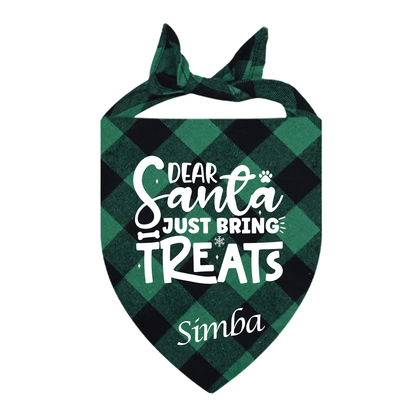 Personalised Christmas Dog Bandana - Pet ID Tags