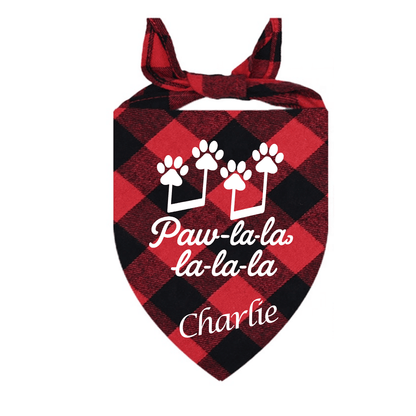 Personalised Christmas Dog Bandana - Pet ID Tags
