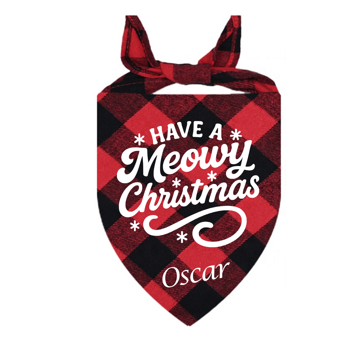 Personalised Christmas Dog Bandana - Pet ID Tags