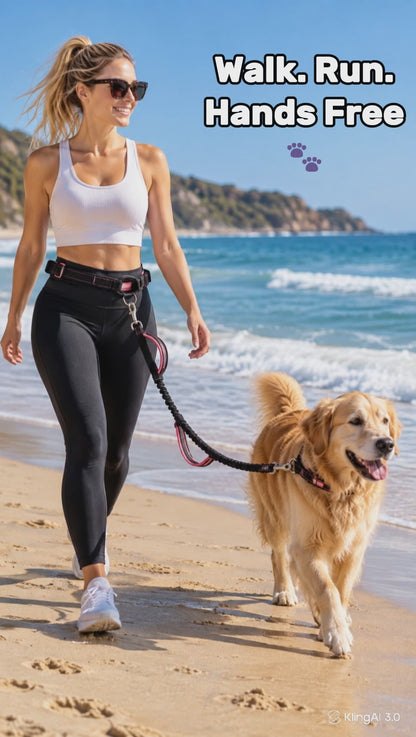 Hands-Free Dog Lead – Bungee Running & Walking Lead