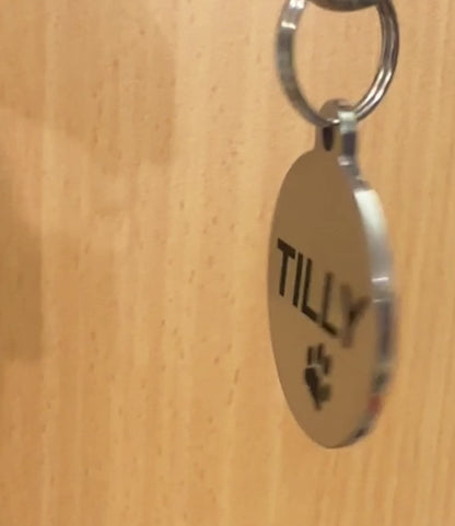 Round Dog Tag - Stainless Steel