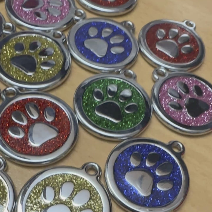 Glitter Dog Tags Large