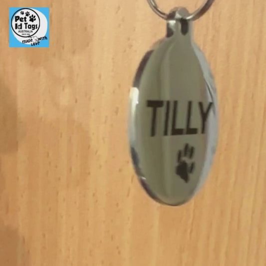 Stainless Steel Dogs Tag Round