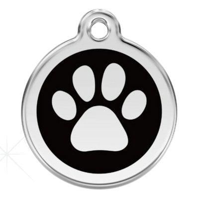 Engraved Pawzee Glitter Metal Dog Tag for Pets - Pet ID Tags