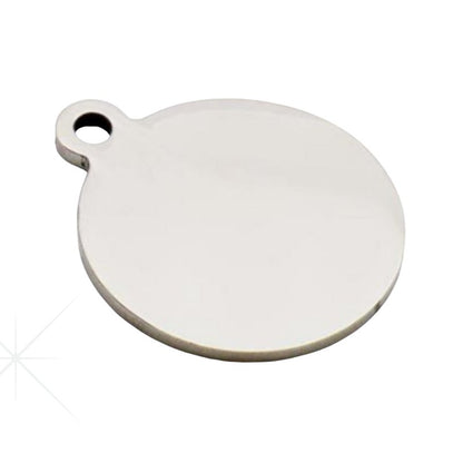 2 FOR $30 Round Stainless Steel Dog Tags