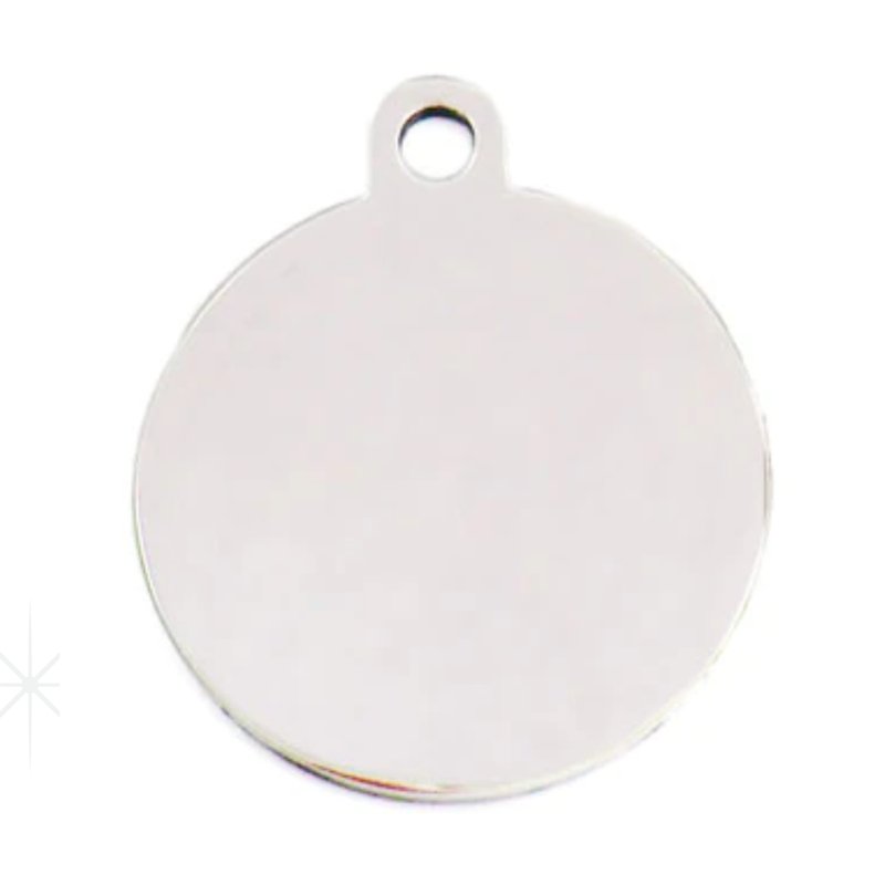 2 FOR $30 Round Stainless Steel Dog Tags