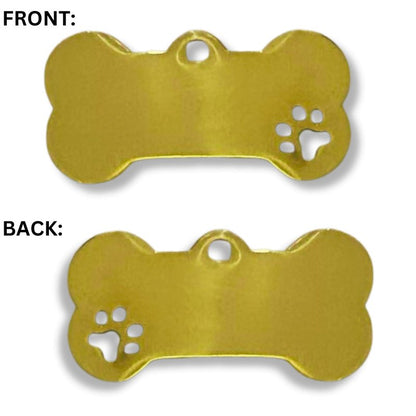 Pawzee Bone Stainless Steel Dog Tags