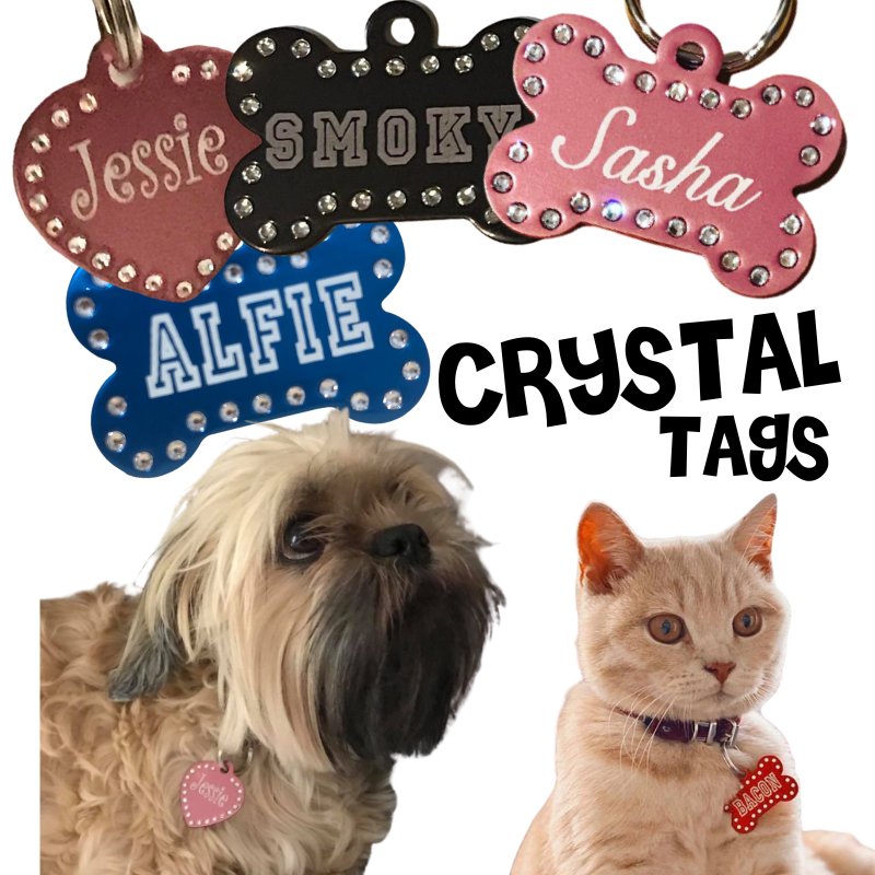 Swarovski Crystal Pet ID Tags