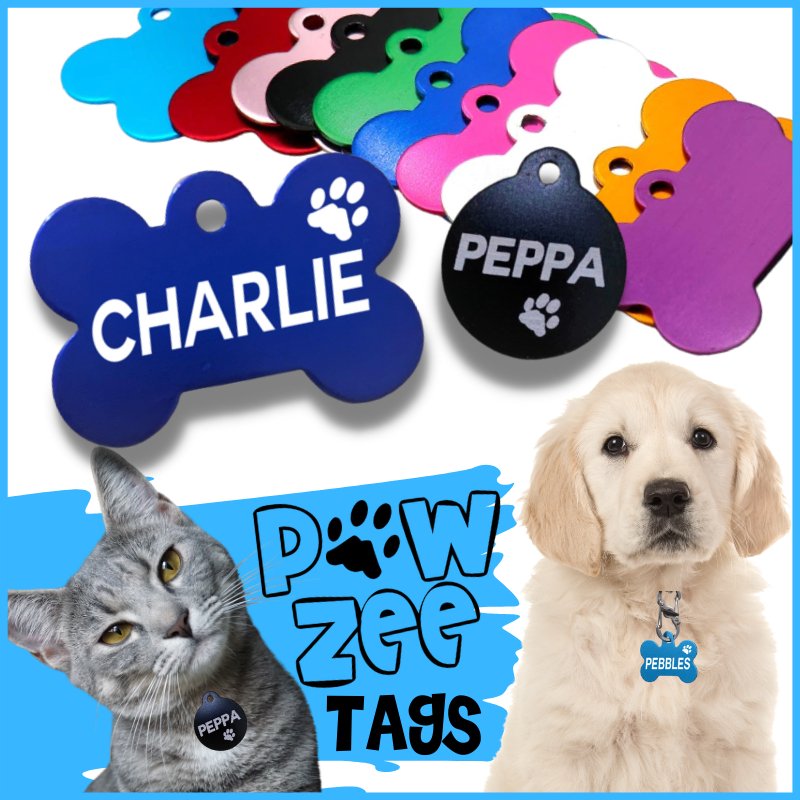 Pawzee Pet Tags for Dogs
