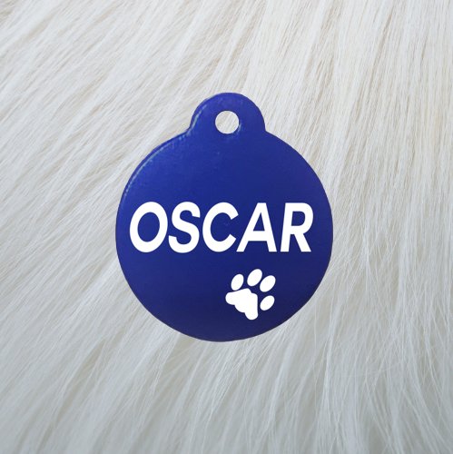Engraved Pawzee Light Aluminium Pet Tags