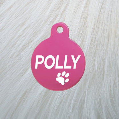 Engraved Pawzee Light Aluminium Pet Tags