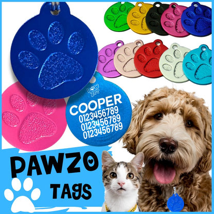 2 FOR $22 - PAWZO PET ID TAGS Engraved