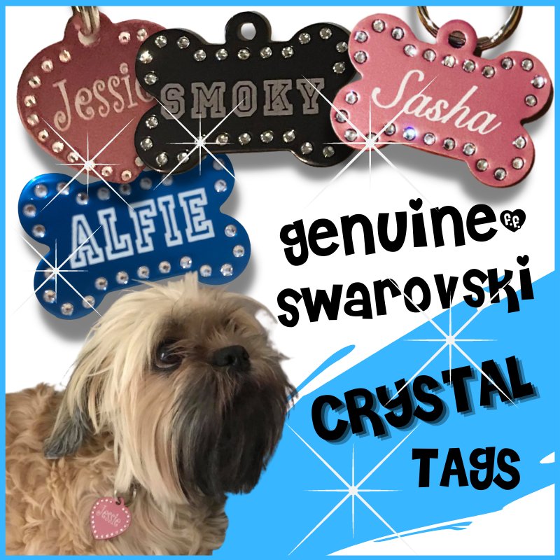 Swarovski Crystal Pet ID Tags