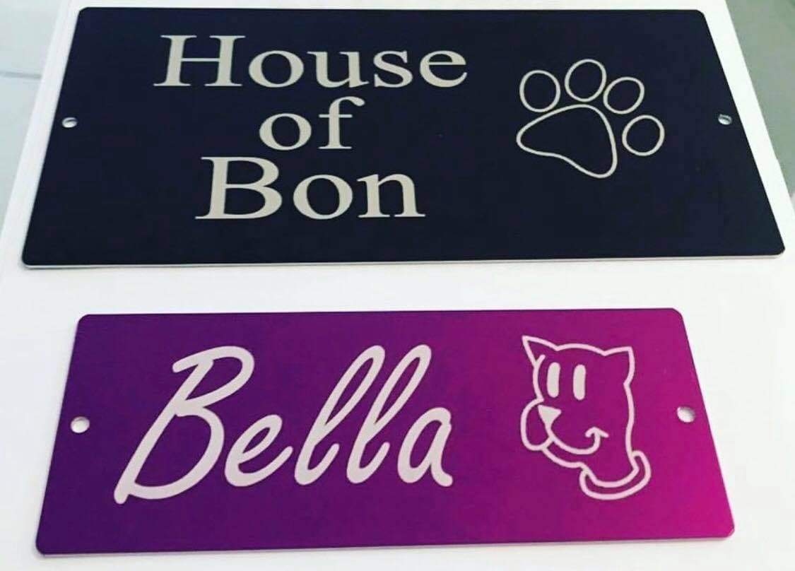 Engraved Pet Name Signs - Large Pet Tag Pet ID Tags 