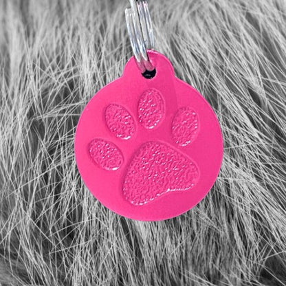 Pink Pawzo Pet ID Tags