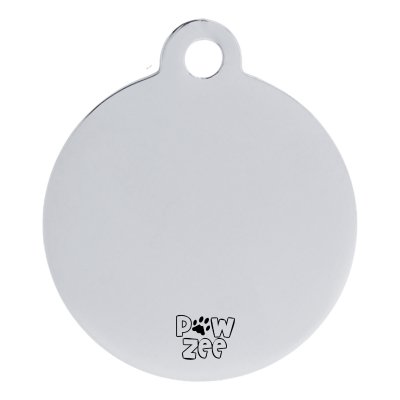 Engraved Pawzee Glitter Metal Dog Tag for Pets - Pet ID Tags